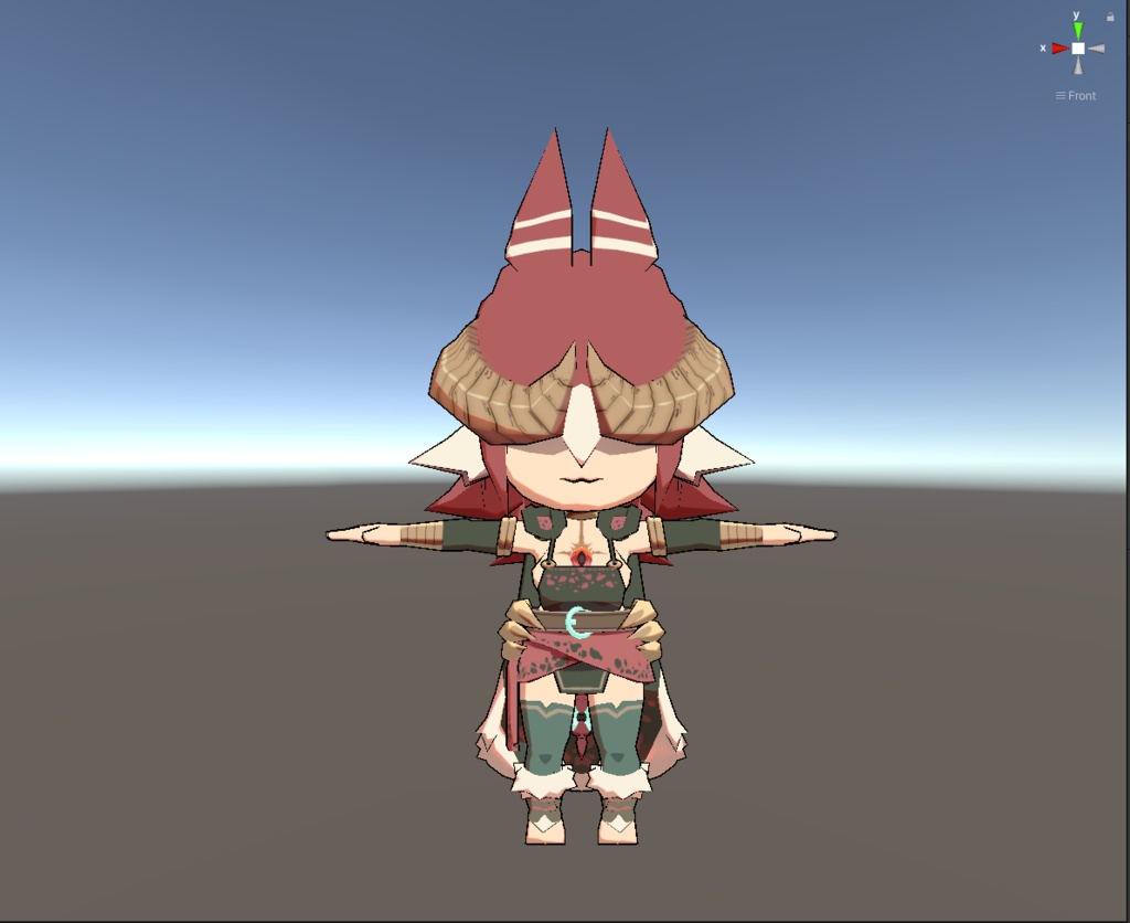 ニェ・セヌ(SD)【VRC対応3Dモデル】