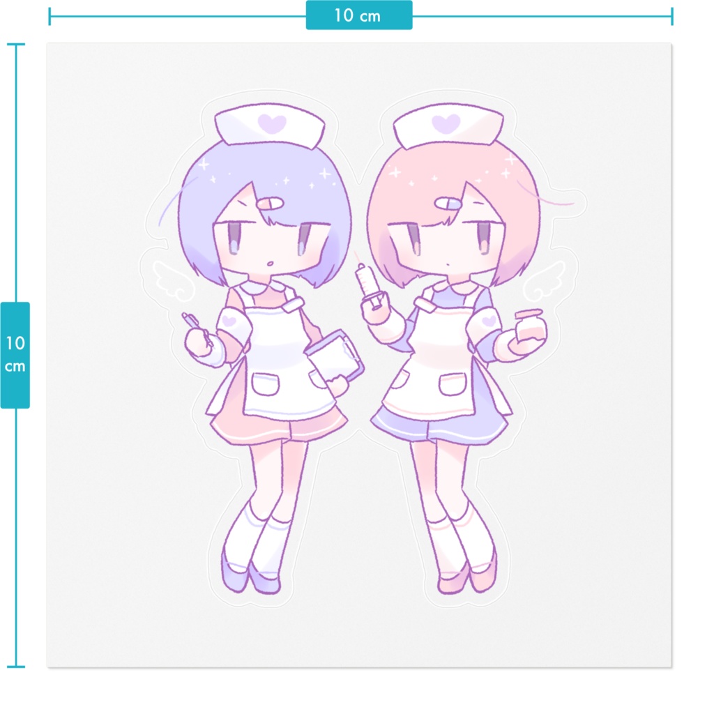 ツインナース ステッカー