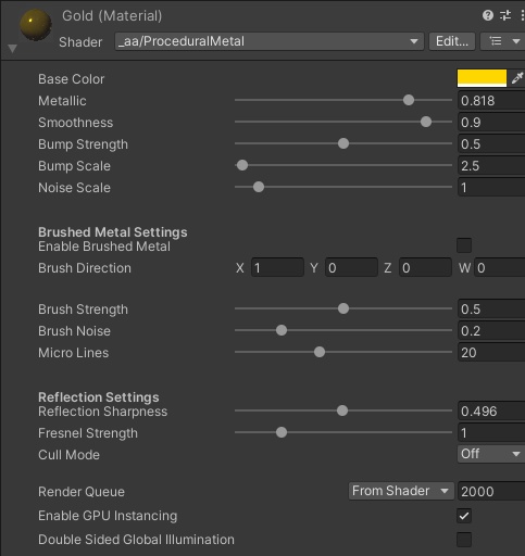 Procedural Metal Shader