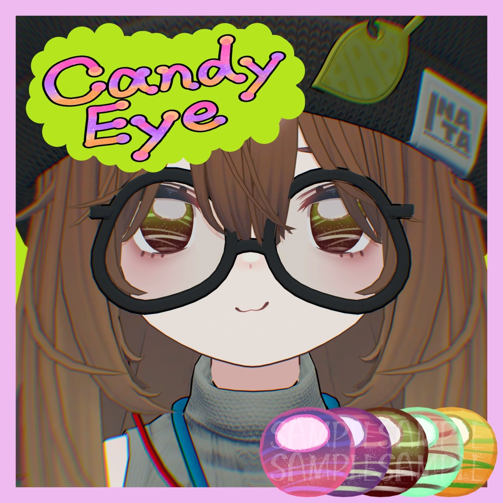 【4アバター対応】キャンディーアイ ー Candy Eye