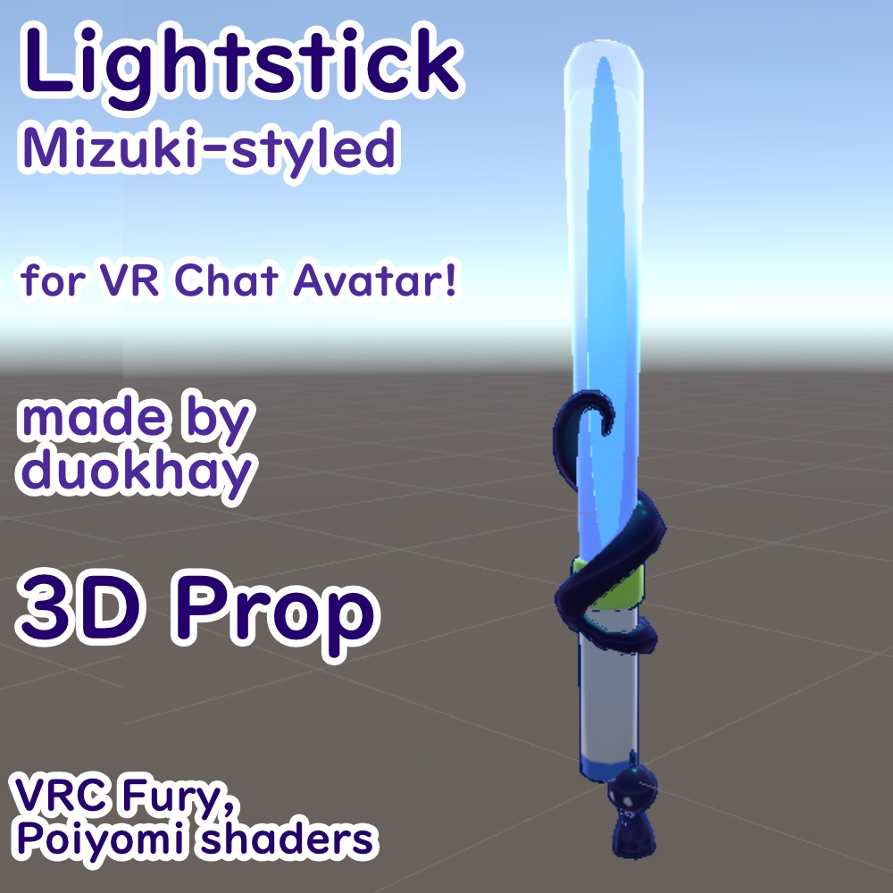 Lightstick (Mizuki Style) for VR Chat Avatar - VRC Fury