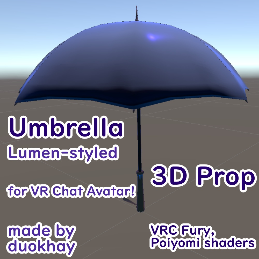 Umbrella (Lumen Style) for VR Chat Avatar - VRC Fury
