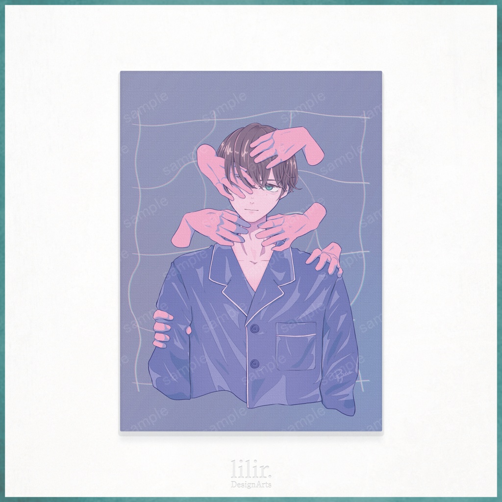 キャンバスアート - "体感38度5分"【メランコリー展vol.3展示品】