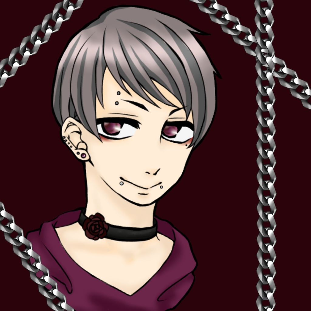 お一人様アイコン ゴシックパンク系男子