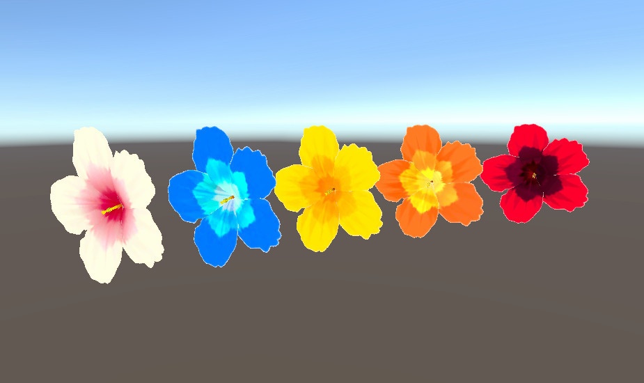 ハイビスカスの花飾り