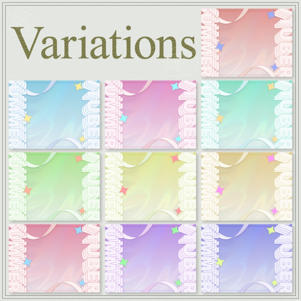 【フリー・おはVで使える!】Summer Vtuber【Vtuber・配信者向け】