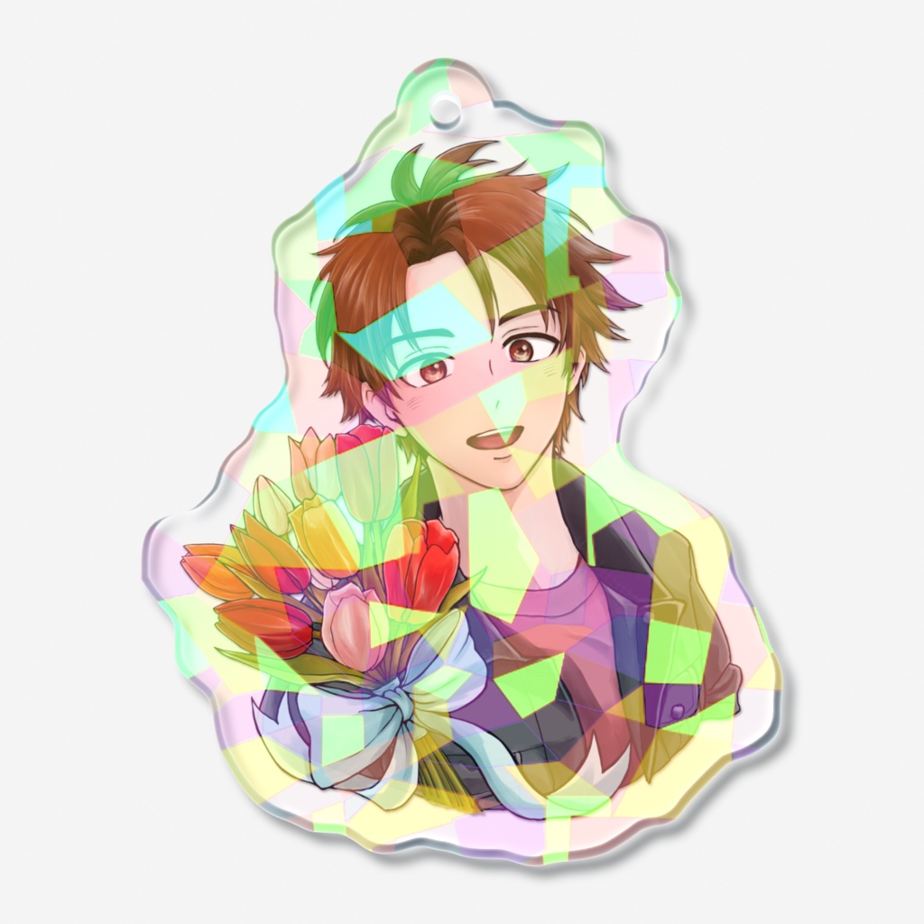 チューリップ花束アクキー