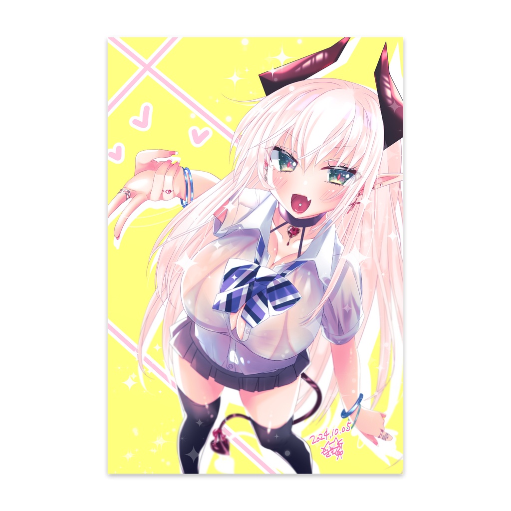 JKぎゃるぴサキュバスさん　ポストカード
