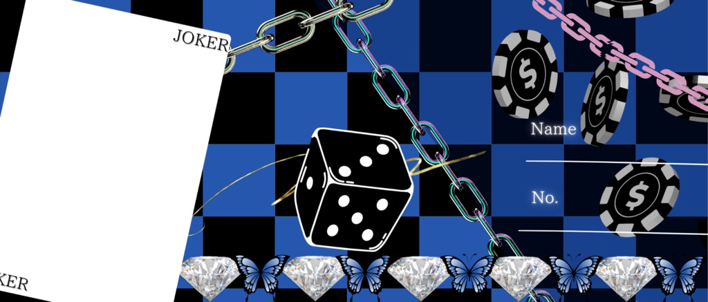 カジノゲーム風アイコンリング&ヘッダー