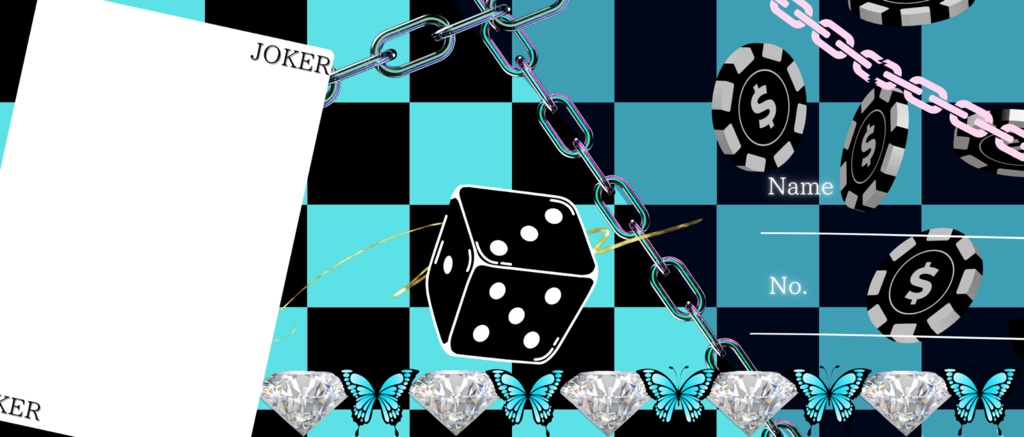 カジノゲーム風アイコンリング&ヘッダー