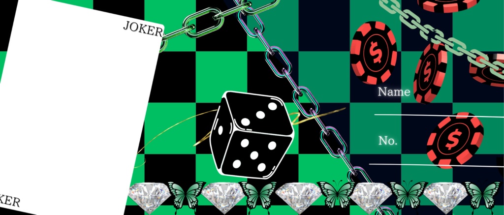 カジノゲーム風アイコンリング&ヘッダー