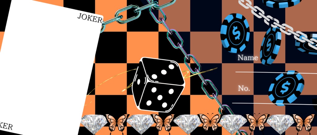 カジノゲーム風アイコンリング&ヘッダー