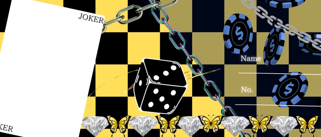 カジノゲーム風アイコンリング&ヘッダー