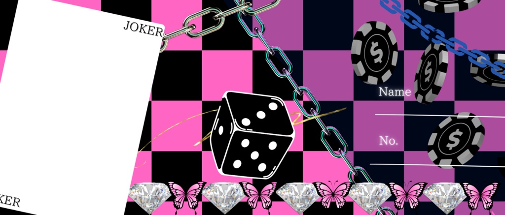 カジノゲーム風アイコンリング&ヘッダー