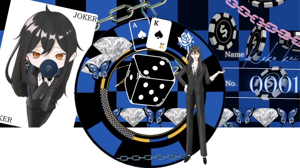 カジノゲーム風アイコンリング&ヘッダー