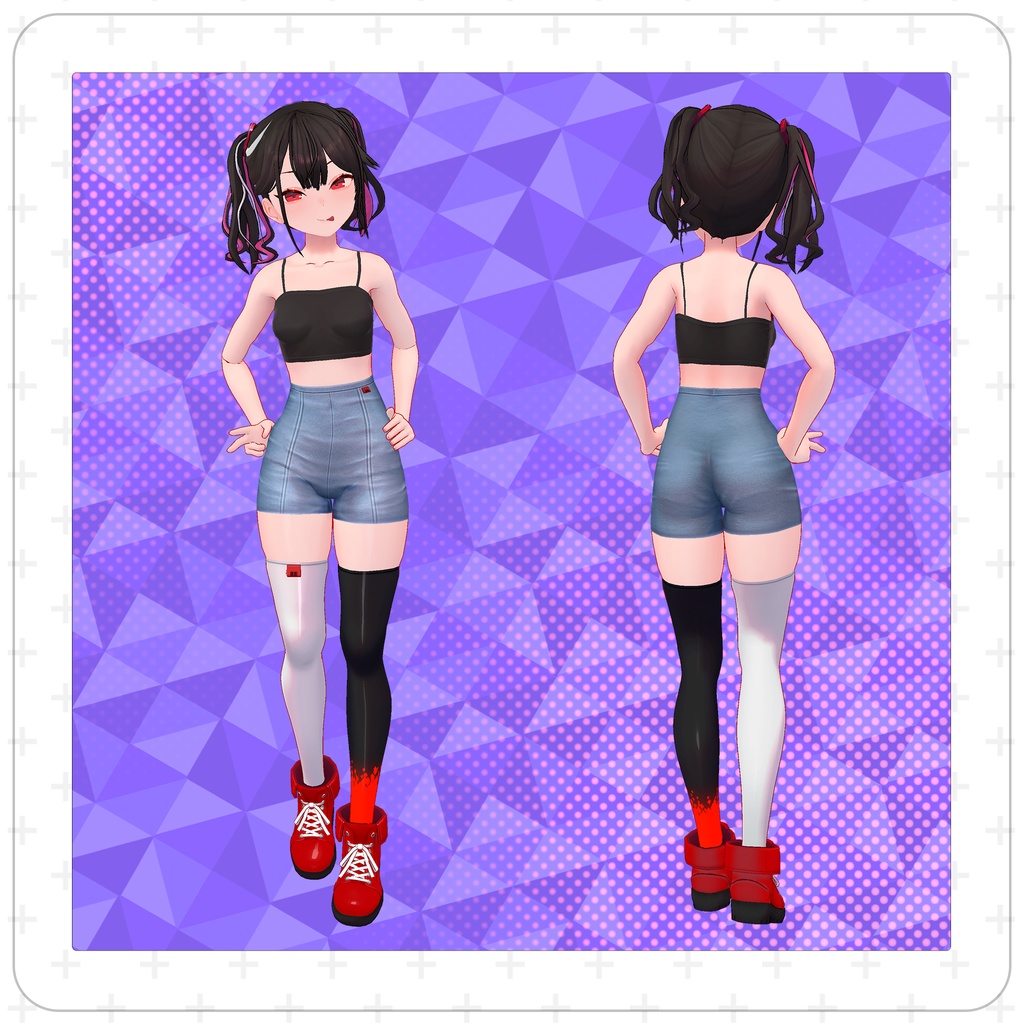 オリジナル3Dモデル「ベニちゃん」Ver1.08+追加服装リリース!