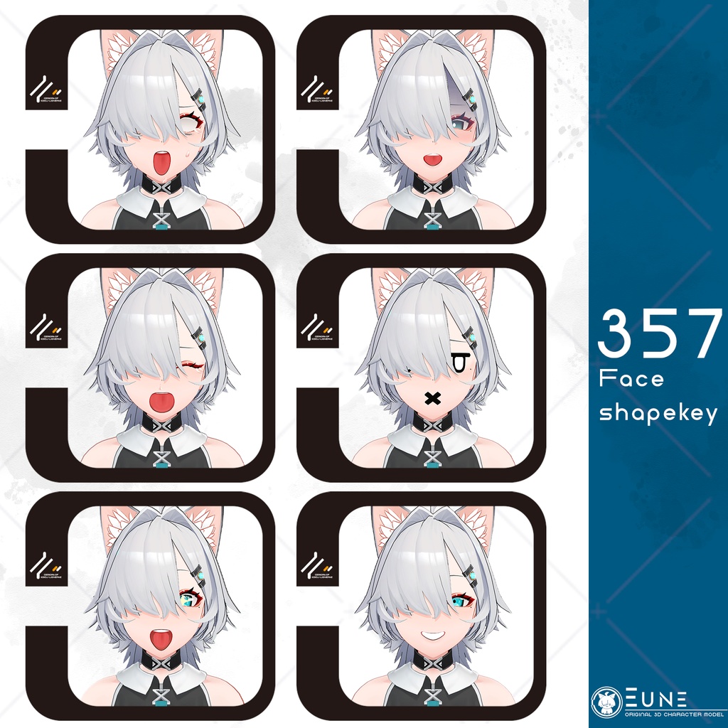 【セール中!】オリジナル3Dモデル「ユーネ」Ver1.041