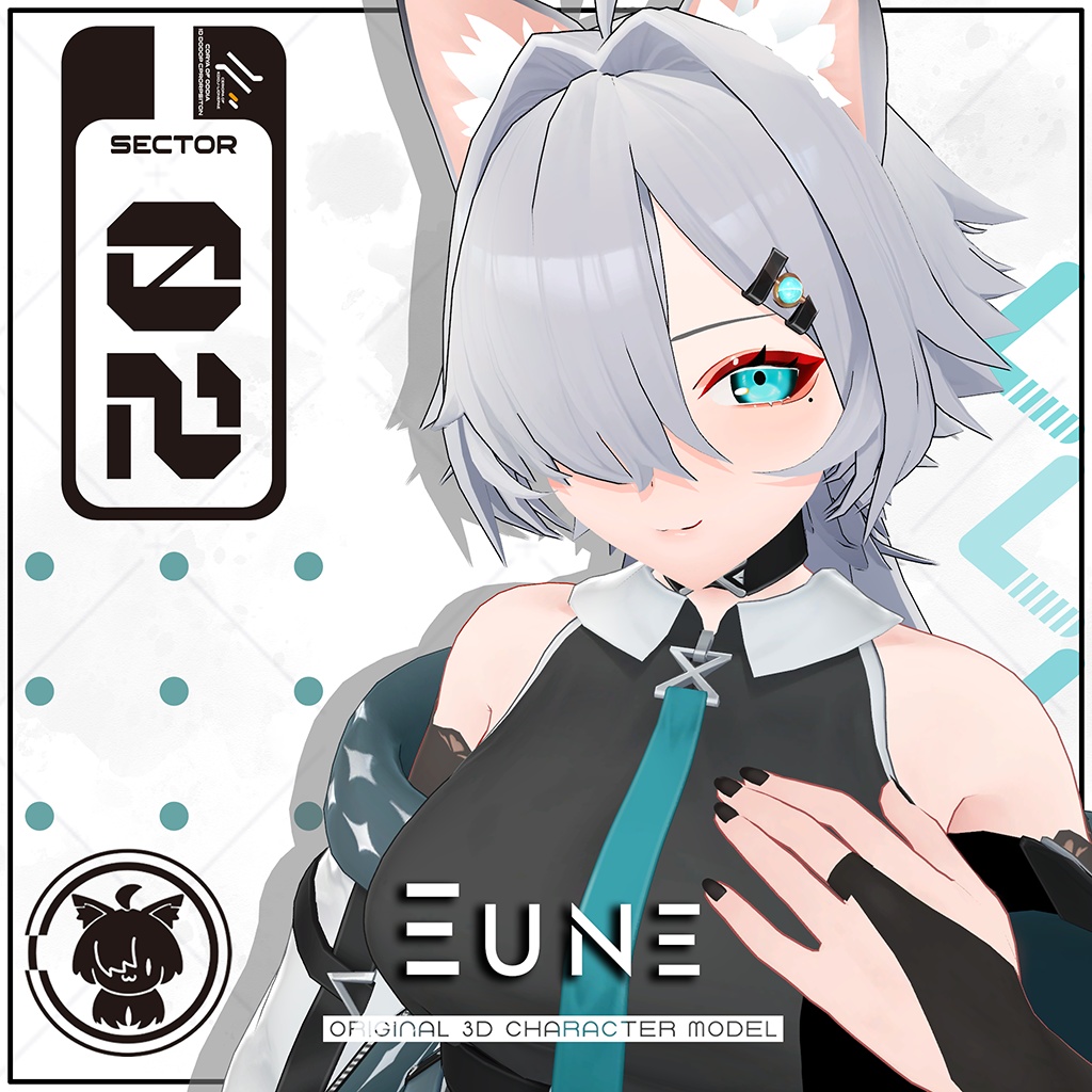 オリジナル3Dモデル「ユーネ」Ver1.041