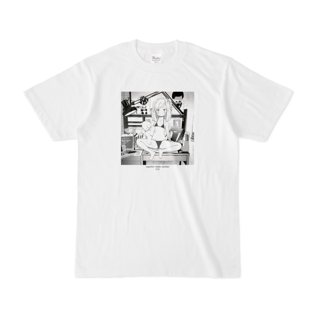Tシャツ白_かのかちゃん(描き直しバージョン)