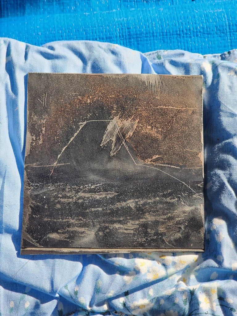 鉄製グラインダーアート 力の痕跡