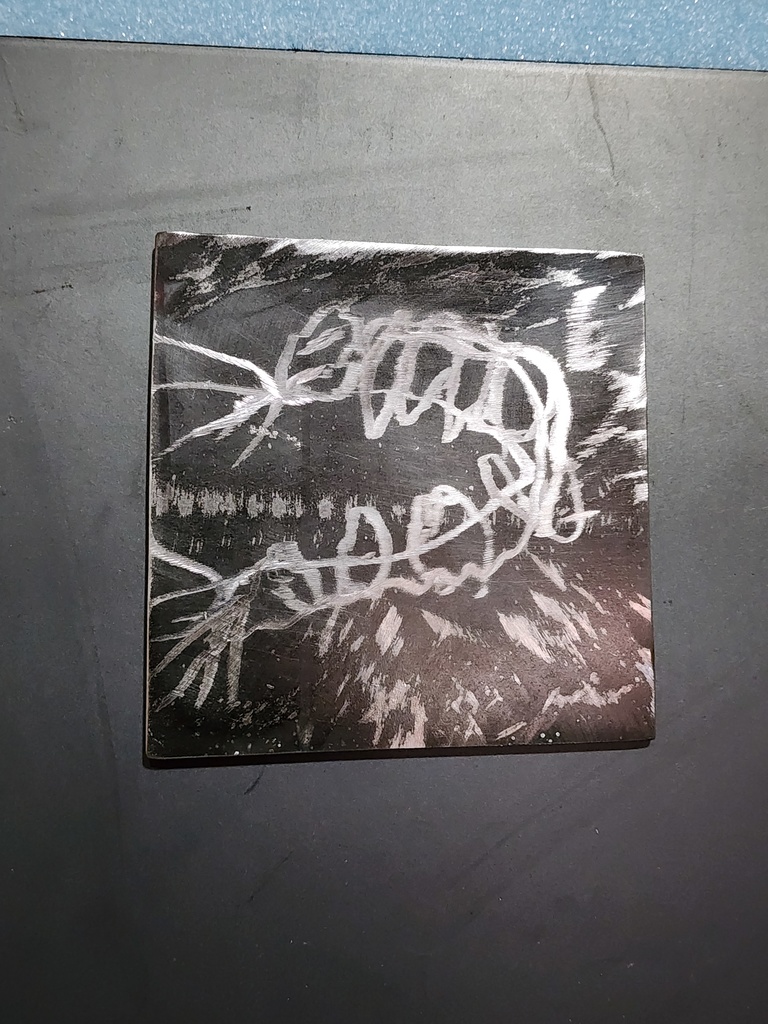 グラインダーアート「エビの逆神」10x10