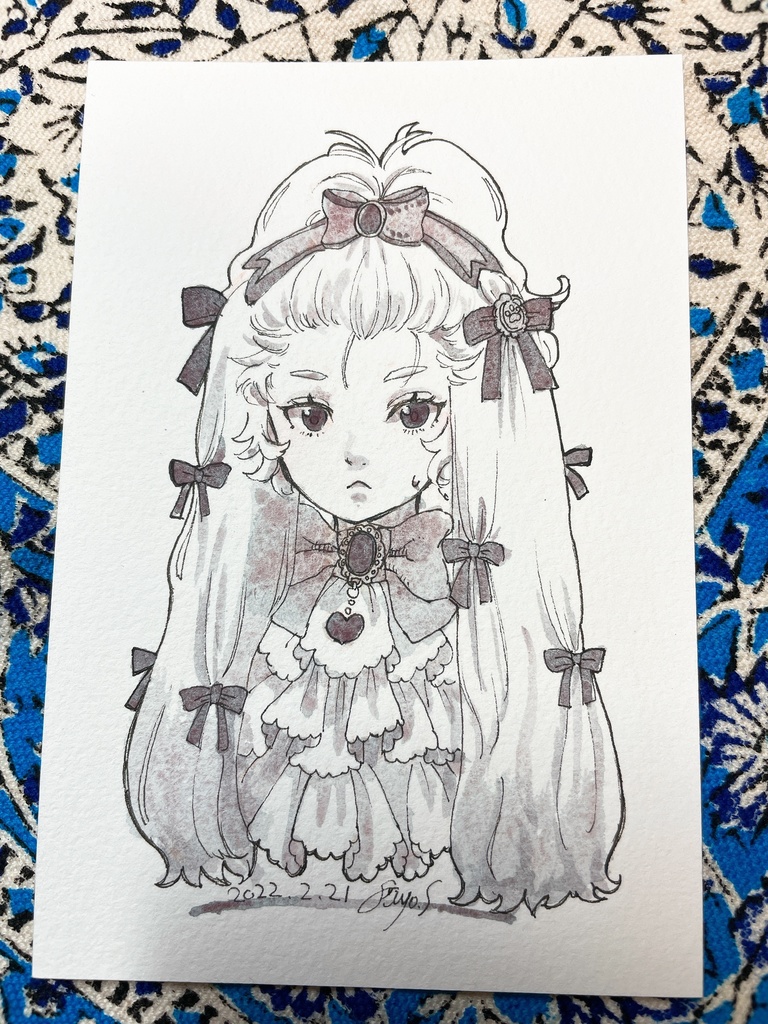 【ドローイング】着せられシーズーくん