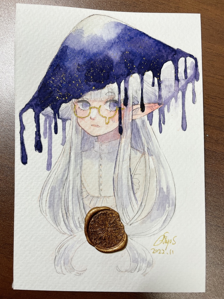 【新作ドローイング】ヒトヨタケ