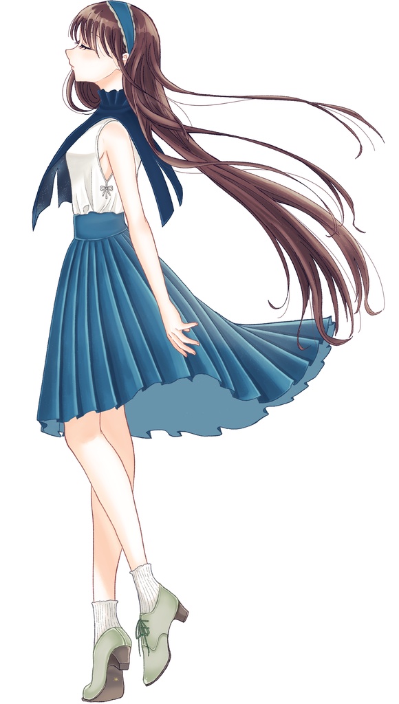 【TRPG立ち絵素材】横顔の少女|表情差分10種