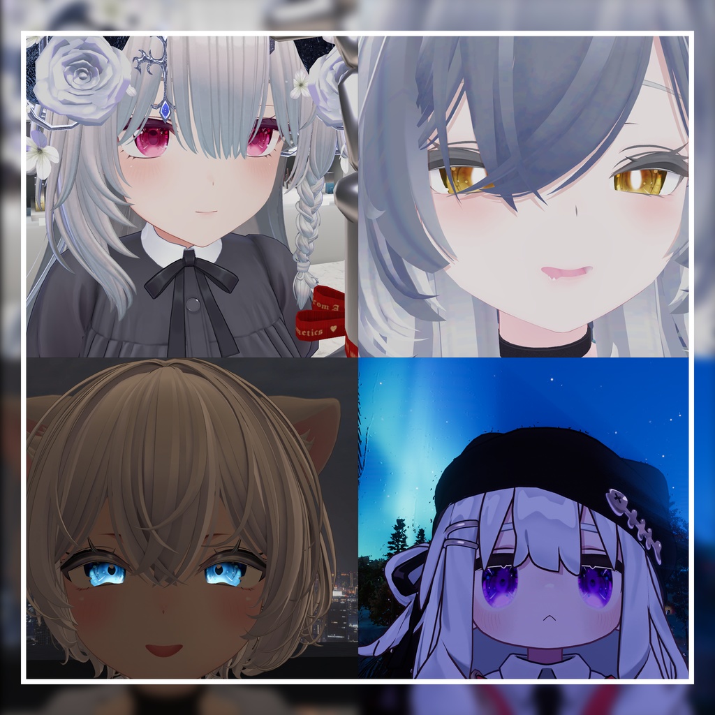 【11アバター対応】名無しの瞳【EYEテクスチャ/12color】