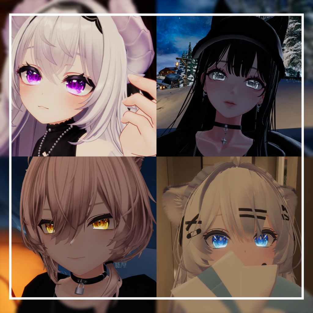 【36アバター対応】名無しの瞳【EYEテクスチャ/12color】