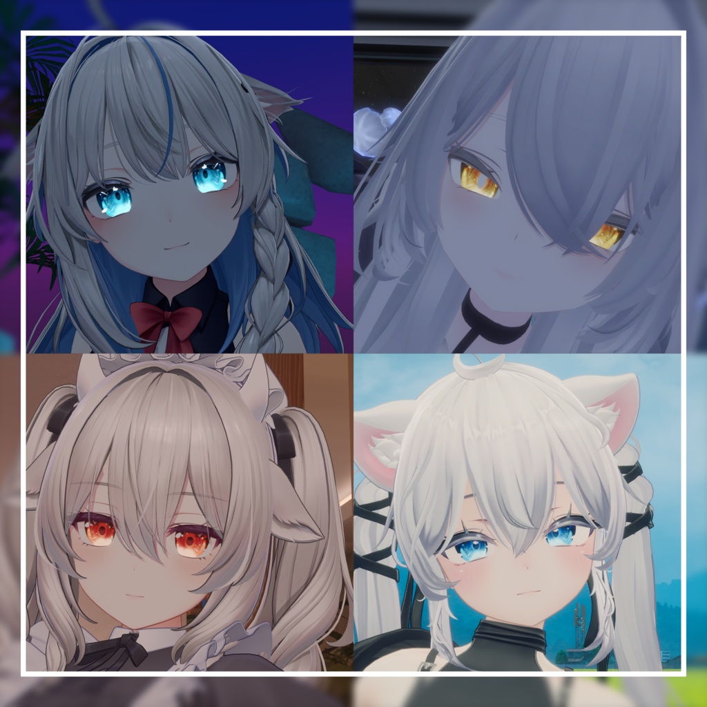 【36アバター対応】名無しの瞳【EYEテクスチャ/12color】