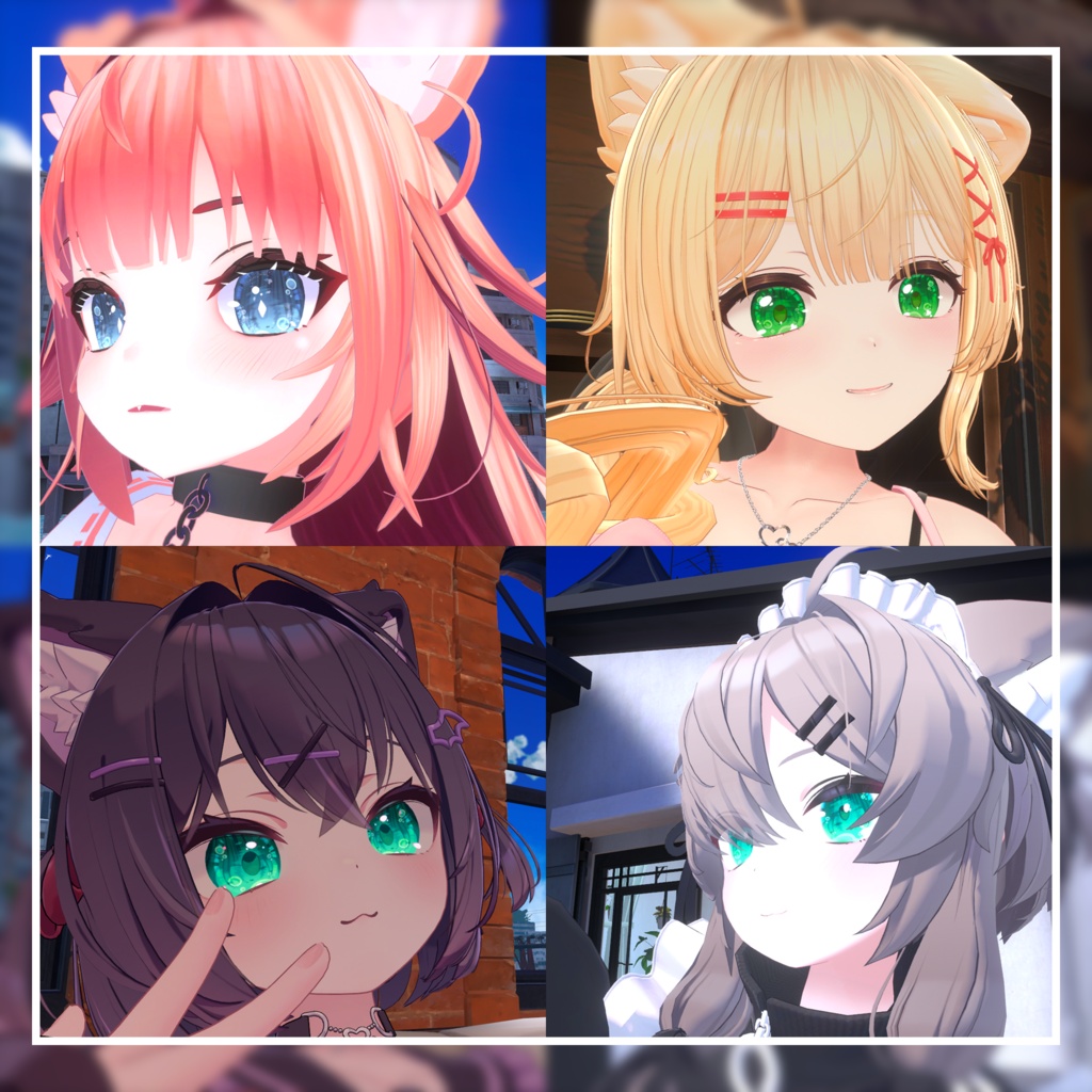 【36アバター対応】海中の泡沫【EYEテクスチャ/5種類+薄色5種類】