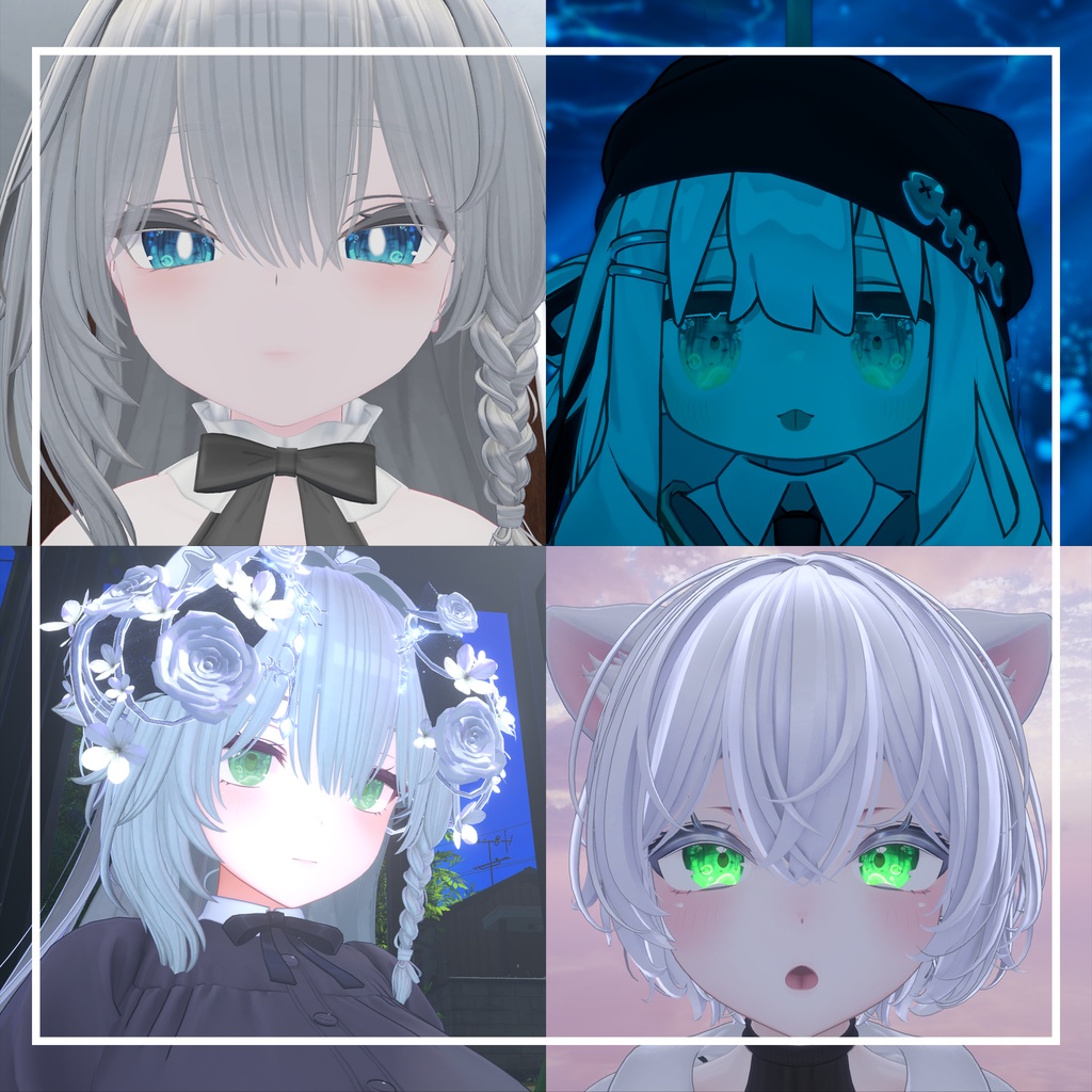 【11アバター対応】海中の泡沫【EYEテクスチャ/5種類+薄色5種類】