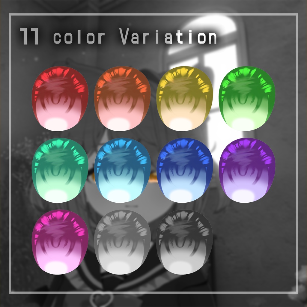 【20アバター対応】希薄な眼【EYEテクスチャ/11color】