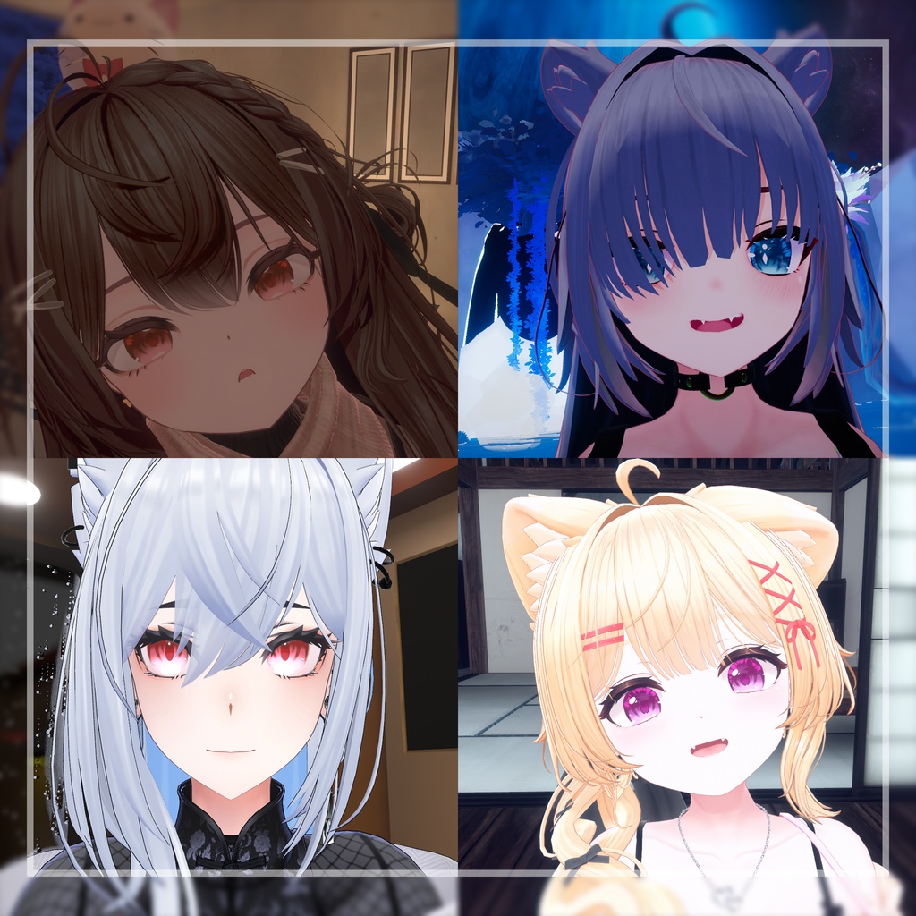 【20アバター対応】希薄な眼【EYEテクスチャ/11color】