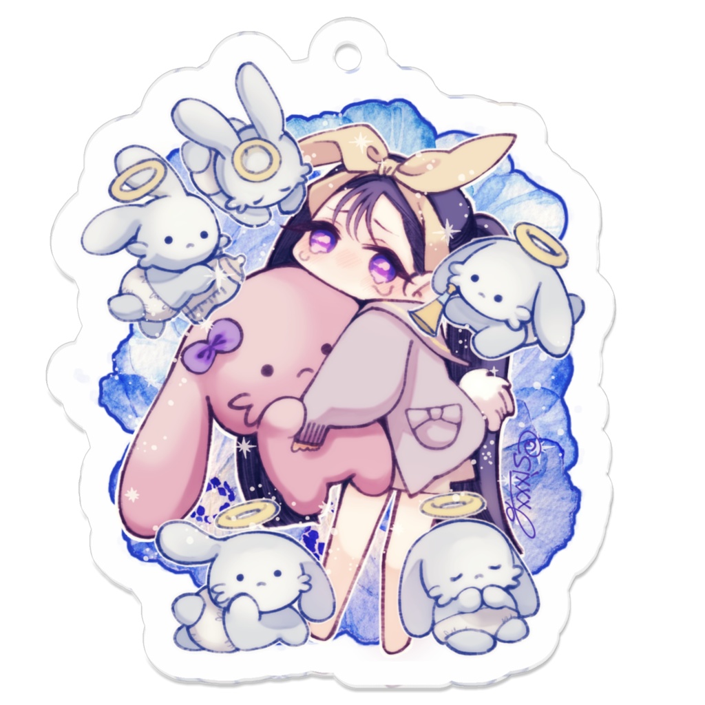 アクリルキーホルダー ばぶうさまいや