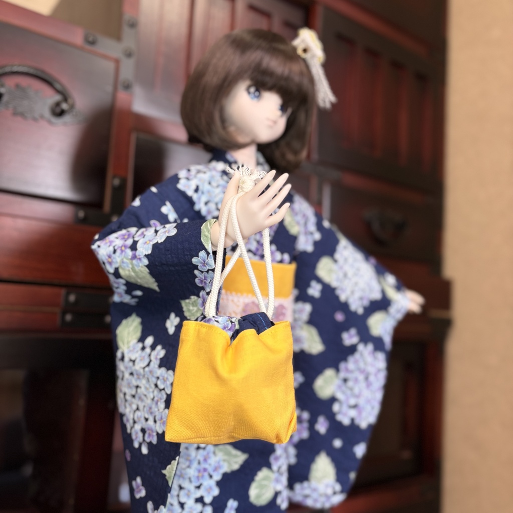 あじさいの浴衣セット 〜可愛いバージョン〜 DDサイズ