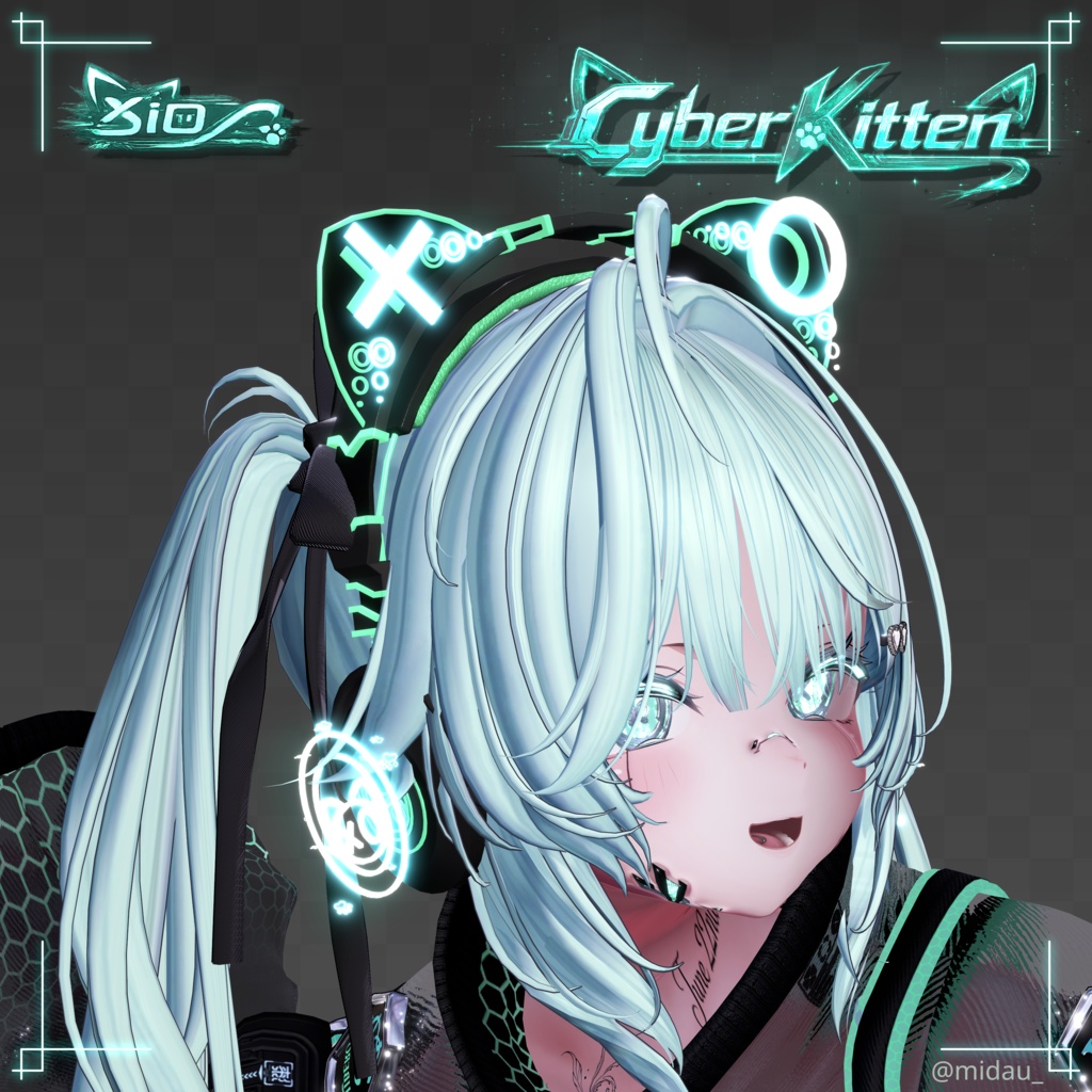 【3Dモデル】ヘッドホン-CyberKitten-