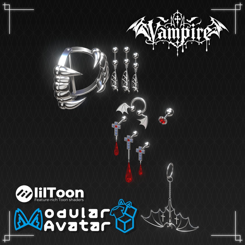 【期間限定セール】ピアス-Vampire-