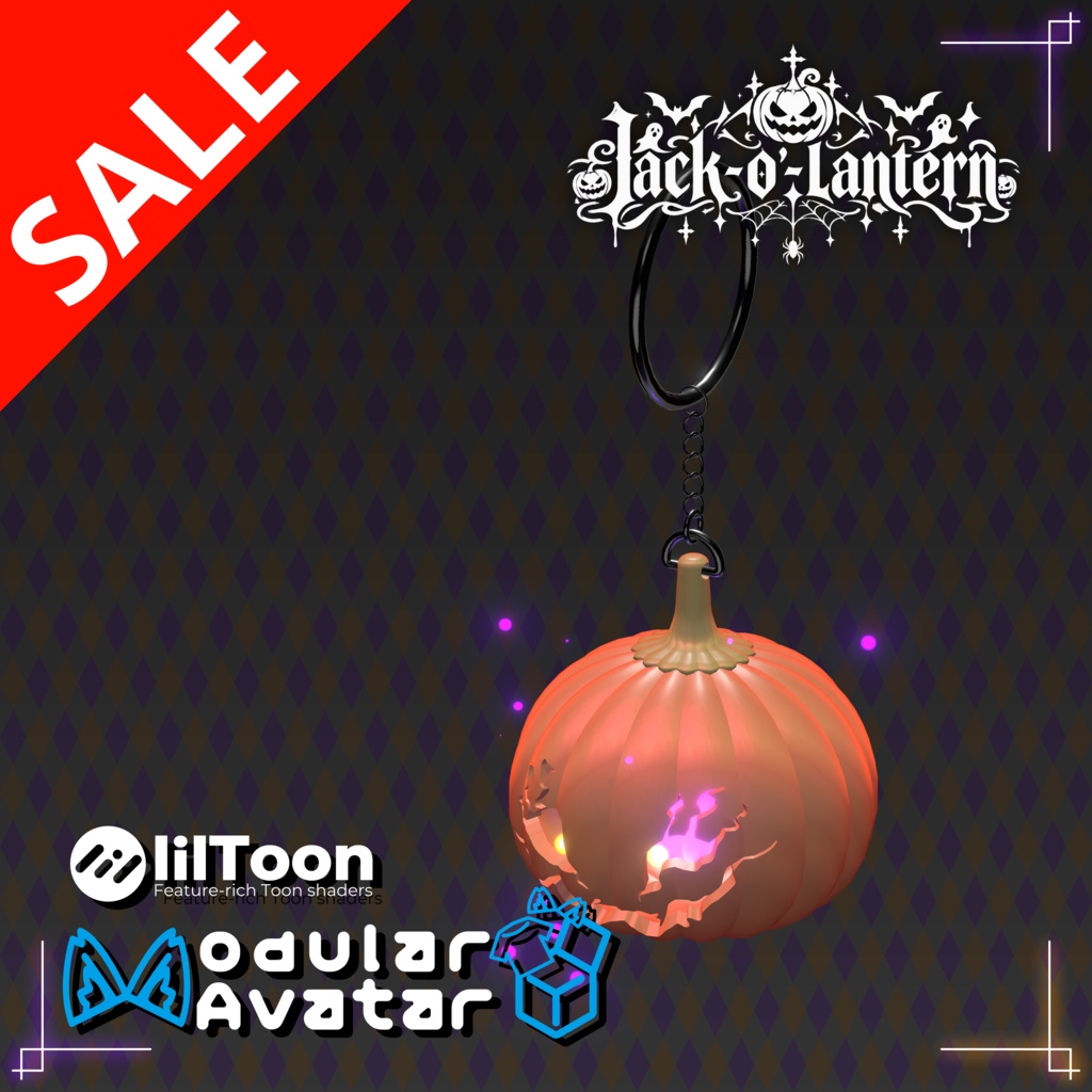 【期間限定セール】ピアス-Jack-o'-lantern-