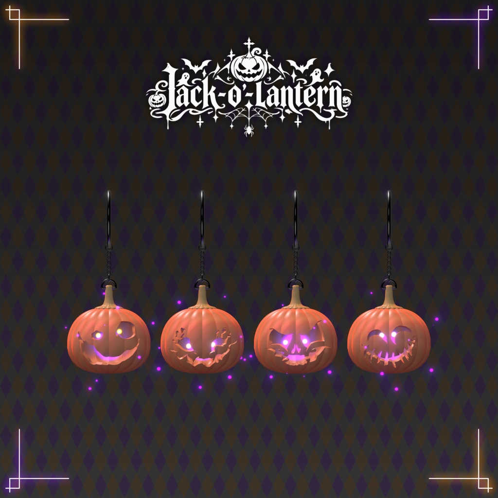 【期間限定セール】ピアス-Jack-o'-lantern-