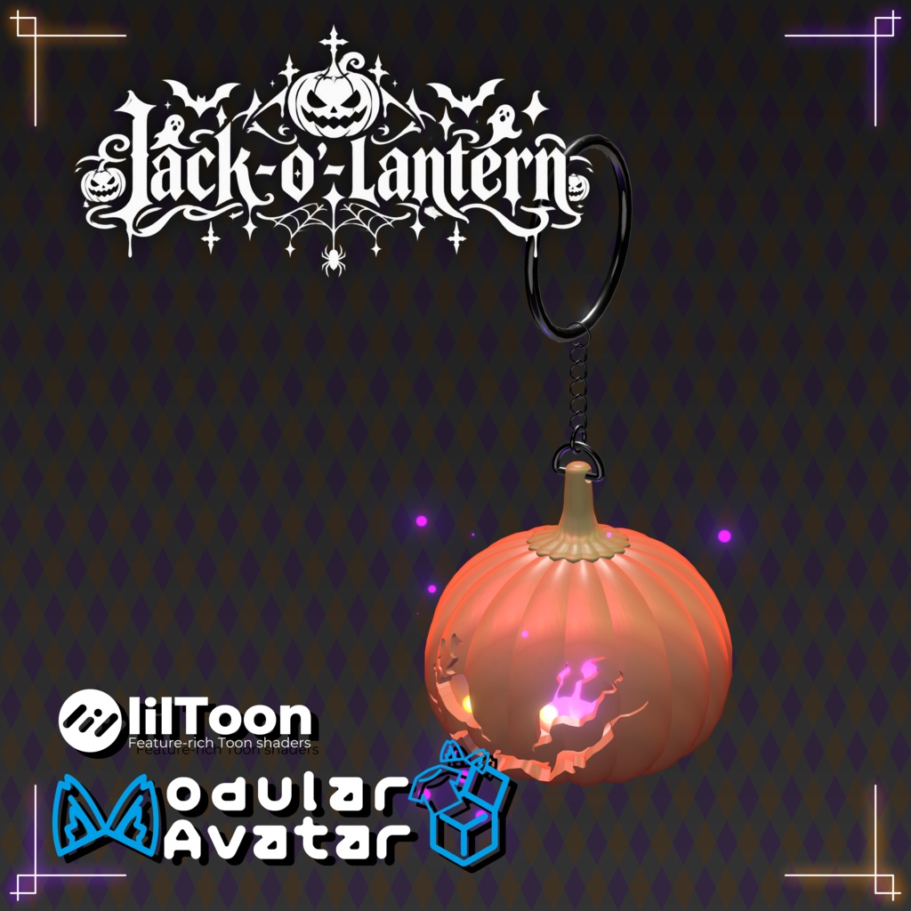 【期間限定セール】ピアス-Jack-o'-lantern-