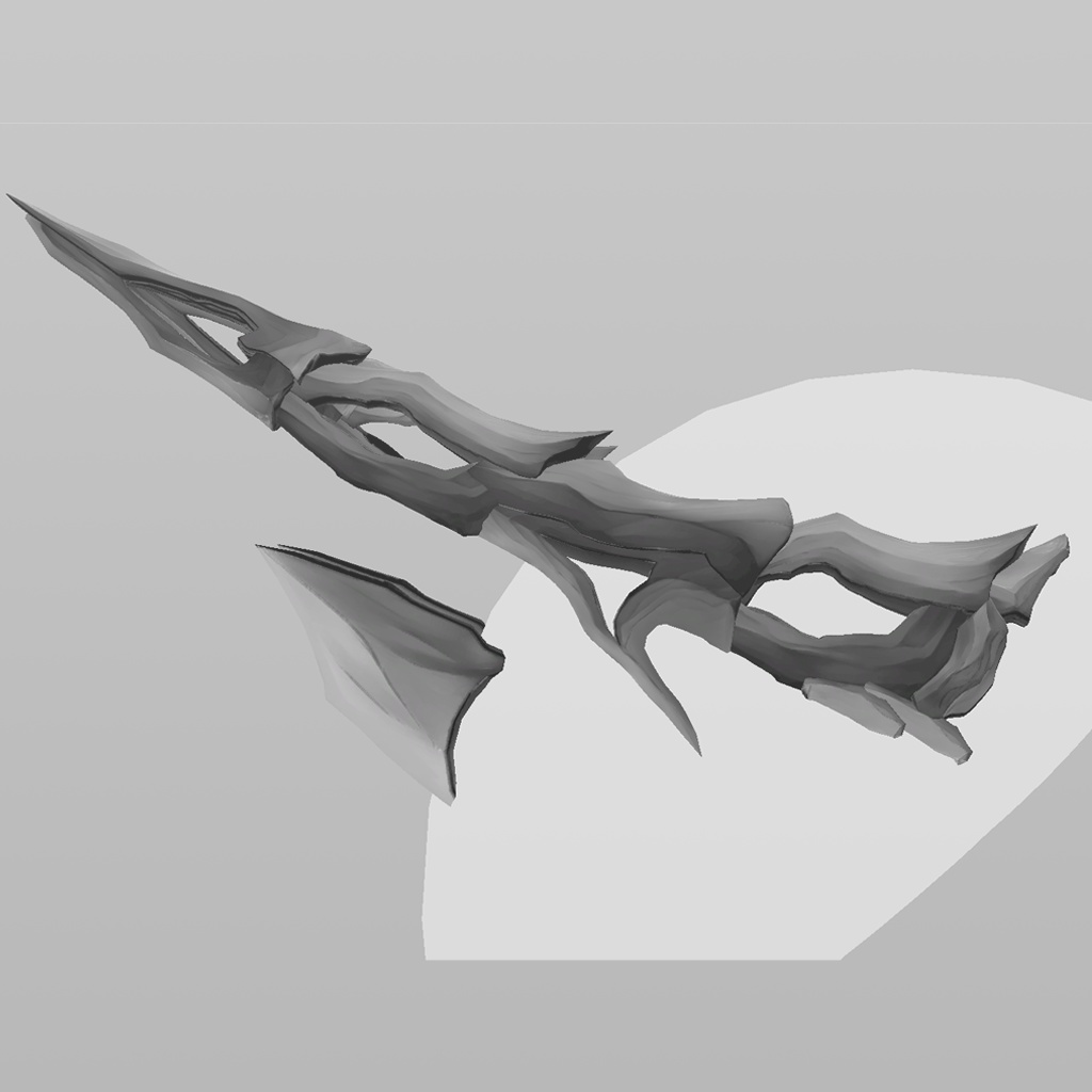 3 D モデル-【Odd Horn】