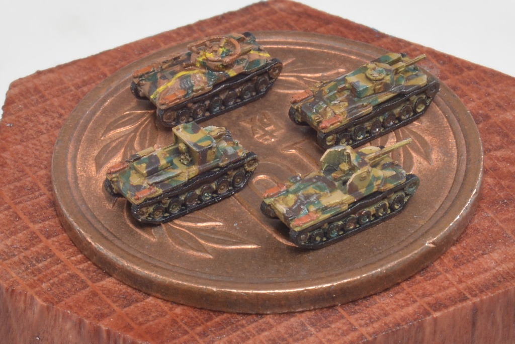 1/700 JPN SET2 日本軍 97式戦車チハ、チハ改、ホニ、ホロ