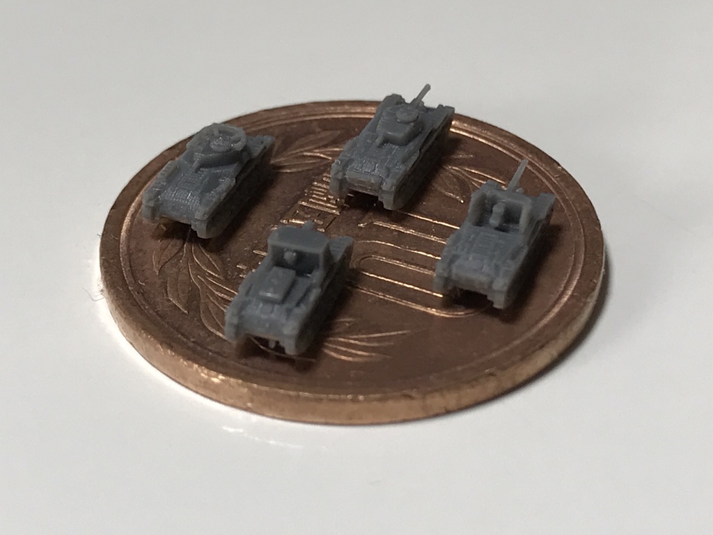 1/700 JPN SET2 日本軍 97式戦車チハ、チハ改、ホニ、ホロ