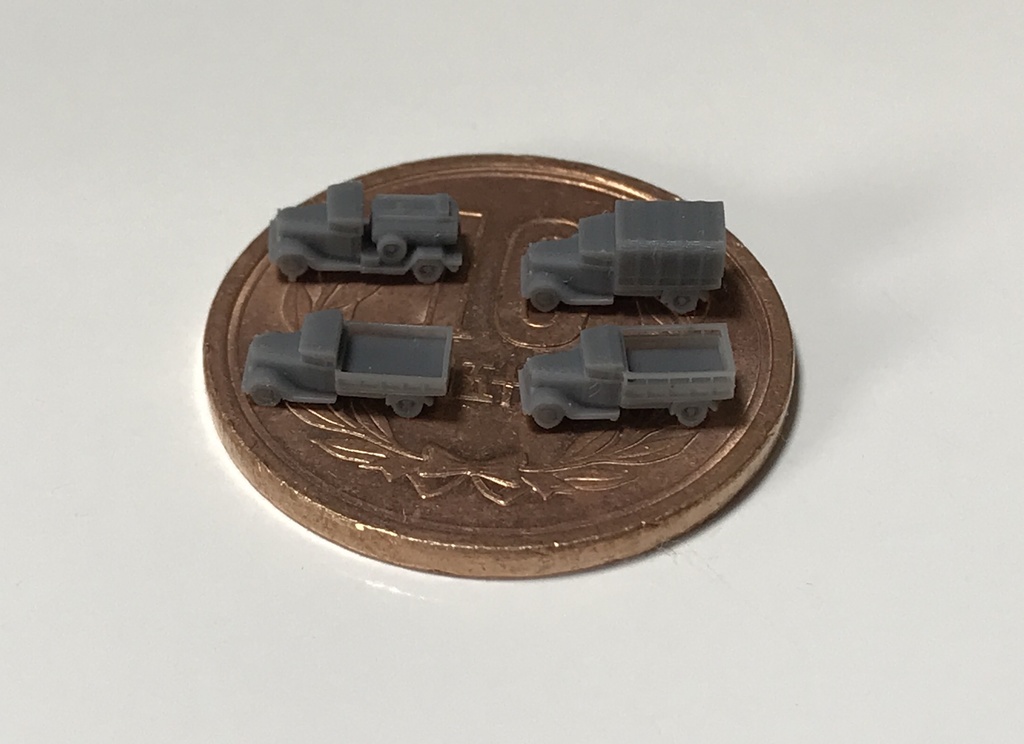 1/700 JPN SET4 日本軍 TX40トラックセット