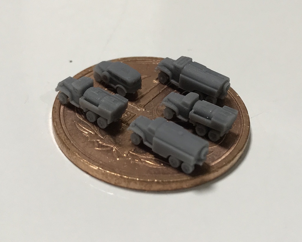 1/700 US SET4 米軍燃料給油トラックセット