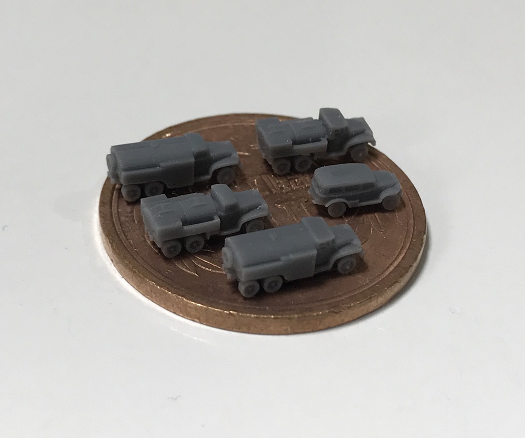 1/700 US SET4 米軍燃料給油トラックセット