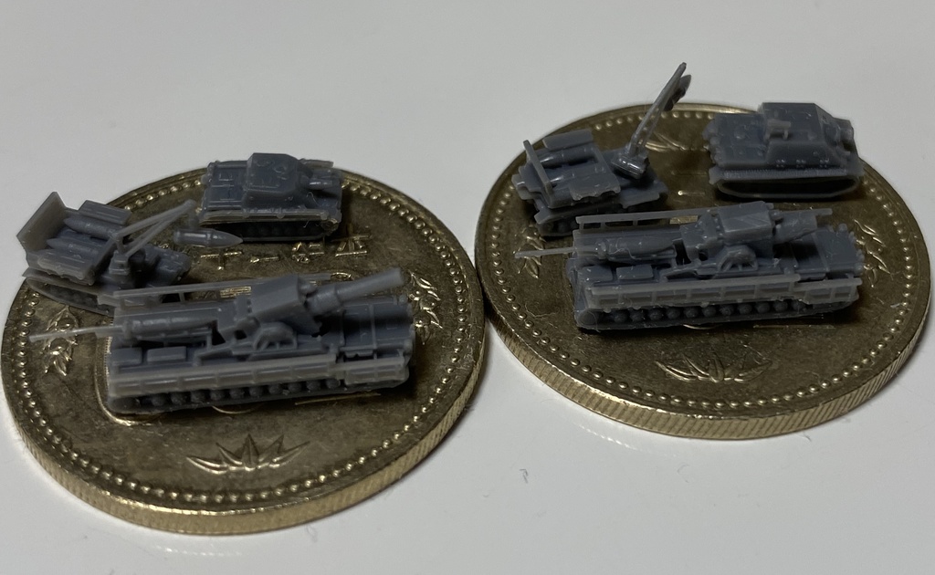 1/700 G SET6 ドイツ軍 戦車セット4 大口径砲車両