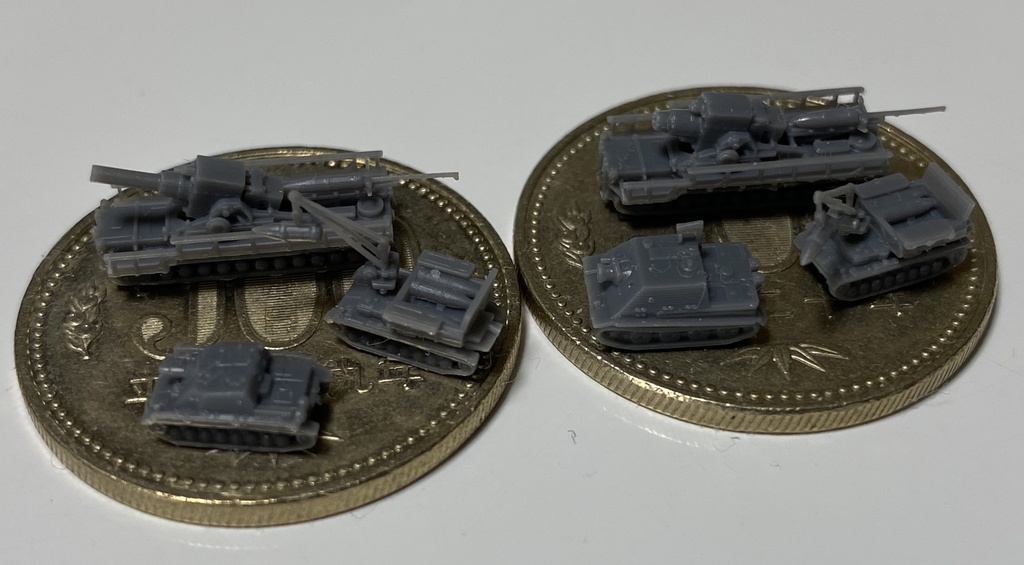 1/700　G SET6　ドイツ軍 戦車セット4　大口径砲車両